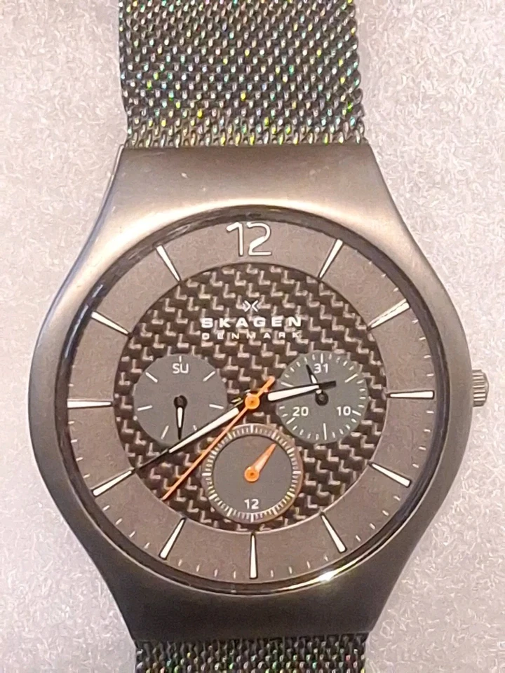 Skagen Grenen SKW6146 Men's Gray Titanium Mesh Analog Dial Quartz Watch AEA142 - Image 2 of 4