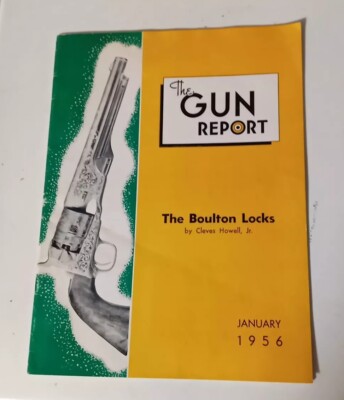 The Gun Report Vintage Magazine January 1956 Boulton Locks Retro Ephemera 