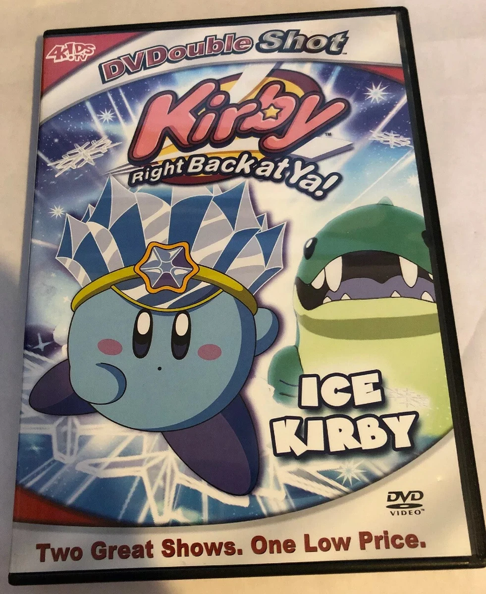 KIRBY RIGHT BACK AT YA! ICE KIRBY - DVD DOUBLE SHOT, AUTHENTIC RARE OOP NINTENDO
