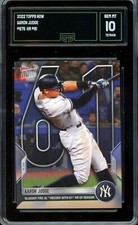 2022 Topps Now #975 AL RECORD 61 HOME RUNS SSP Aaron Judge Yankees ~ GMA 10 GEM