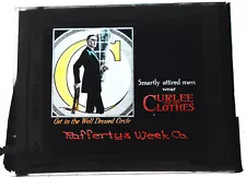 Vintage Film Projector Glass Slide Curlee Clothes Rafferty Week Spring Valley MN