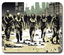ZOMBIE Apocalypse Horror Movie  Mouse Pad / PC Mousepad  Undead Collector Gift