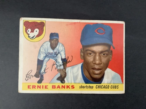 1955 TOPPS BASEBALL ERNIE BANKS #28 VG