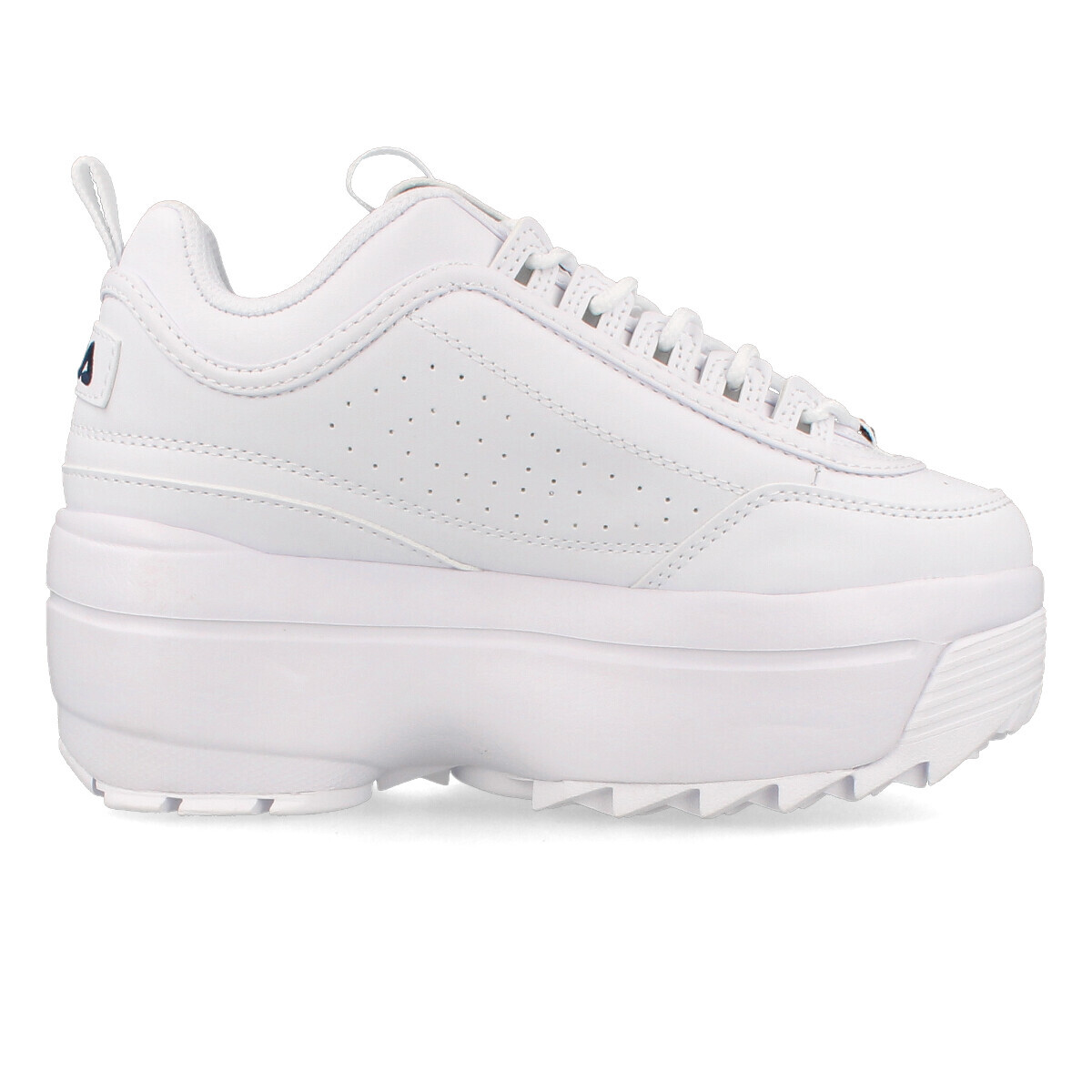 靴 FILA DISRUPTOR II WEDGE / WHITE / 25cm Womens Fila Disruptor 2 Woven Platform Wedge Athletic Shoe