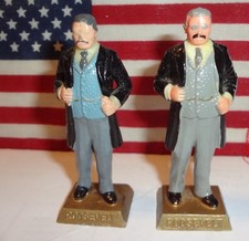 2 PRES teddy Roosevelt hong kong and rare taiwan Marx Presidents 2.5" Figure