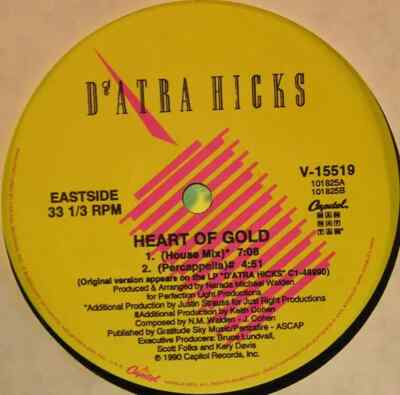 DAtra Hicks Heart Of Gold Vinyl Single 12inch Capitol