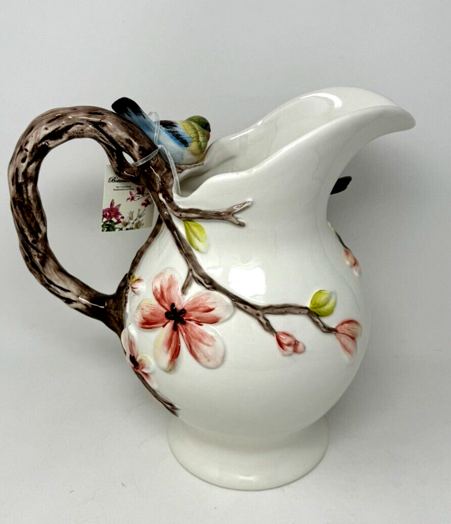 BOTANICAL COLLECTION BY CORNER RUBY STUNNING 3D PITCHER WITH