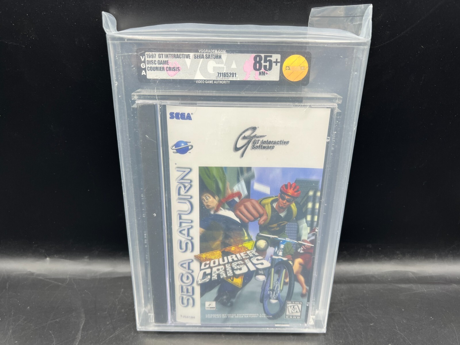 Courier Crisis Sega Saturn VGA 85+ FACTORY SEALED MINT RARE WATA