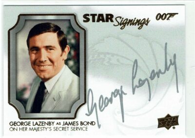 James Bond Villains & Henchmen 2021 Auto SS-GL George Lazenby als James Bond 007