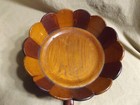 Vintage Antique Marquetry Wood Bowl Lion Paw Feet ~8.5x3.75" — photo 3