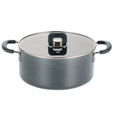 NutriChef Non-Stick Casserole w/ Lid-Foldable Knob, 5 Quart