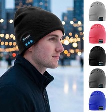 Bluetooth Music Warm Beanie Hat Wireless Cap Headset Headphone Speaker Unisex US