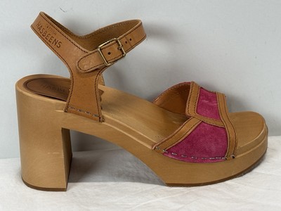 Swedish Hasbeens Sophisticated Sandals Shoes Sz 39 US Pink