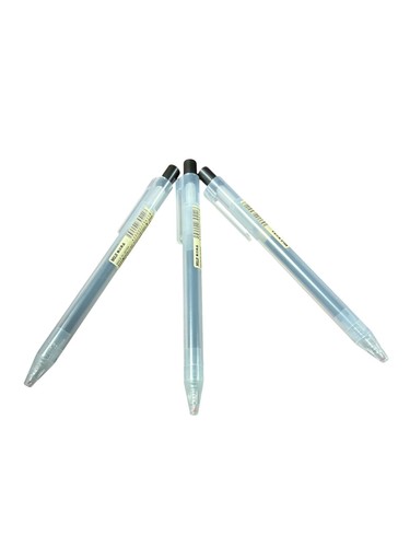 MUJI Minimal Black Gel Pens 0.5mm 3Pack Smooth Writing Japan - Picture 8 of 10