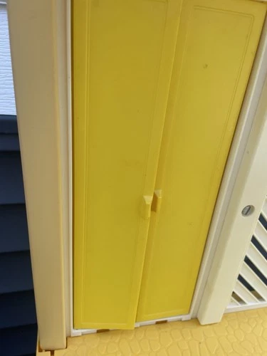 Vintage 1978 Barbie A-Frame Dream House No Mirror Closet Doors Replacement