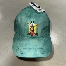 SpongeBob Square Pants Hat Baseball Cap Mad Engine Tie-dye Green Embroidered Sea