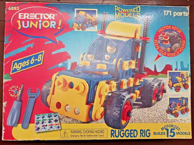 VINTAGE MECCARO ERECTOR JUNIOR SET MODEL 6483 RUGGED RIG YOUNG ENGINEER RARE!!!
