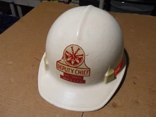 Vintage JACKSON PRODUCTS SC-10 White Fiberglass Safety Hard Hat Hardtop