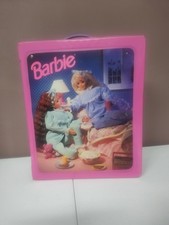Vintage Barbie Playset Vinyl Pink Doll Carrying Case Mattel 1995