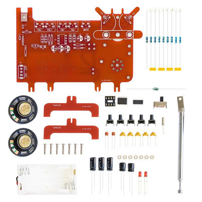 RDA5807 Powered For FM Radio Kit for DIY Löten Praxis und Geschicklichkeitsaufb