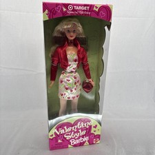 Valentine Style Barbie Target Special Edition Mattel 20465 Heart Print Dress NIB