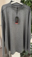 Men's Greg Norman Golf 1/4 Zip Lightweight Shark Logo Irgh Performance XL