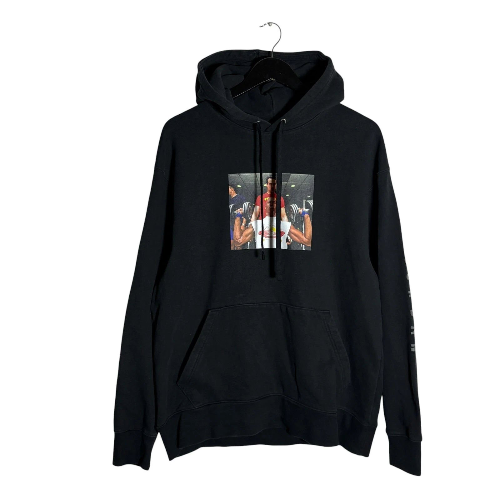 Air Jordan x Undefeated Breakfast Club Michael Weights Hoodie Size L Black