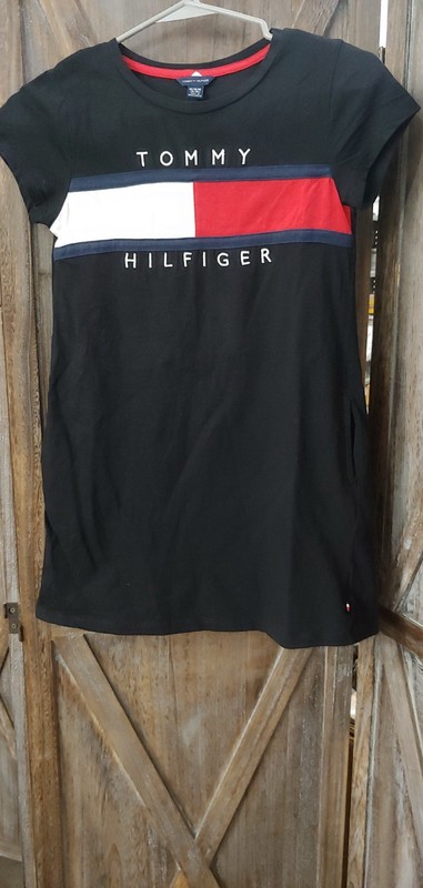 Girls Tommy Hilfiger Short Sleeve Dress size 8/10 EUC