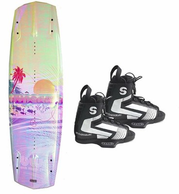 134cm Hyperlite Blur Wakeboard & Symbolic Defy Bindings Women 4-7 Package 2nd W1