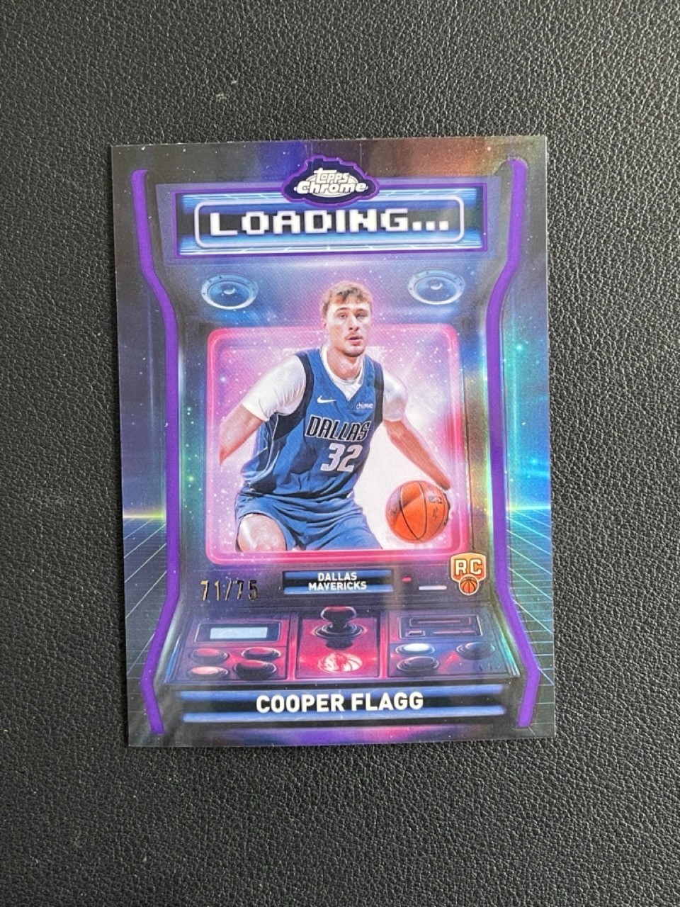 Cooper Flagg 2025-26 Topps Chrome Basketball RC Loading Purple 71/75 #LD-11