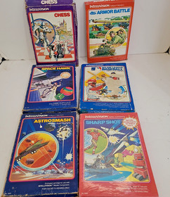 Mattel Intellivision Console 2609 A Bundle, Intellivoice Module, 8 Games, Read
