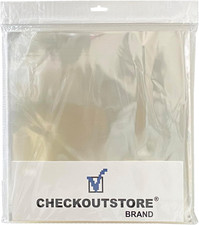 100 Clear Plastic OPP for 12" LP Vinyl 33 RPM Record Album Covers Outer Sleeves