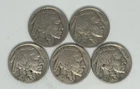 1929 1935 1936 1936-D 1937 Buffalo Nickel Lot of 5