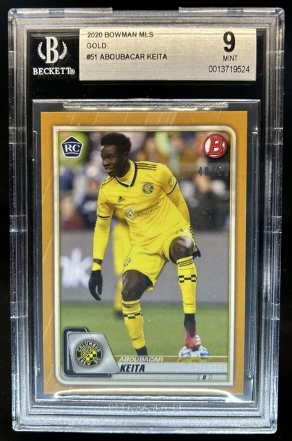 2020 Bowman MLS Aboubacar Keita RC Gold Rookie #/50 BGS 9