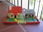 Toy Farm Yard c1930 Amersham Toys England Britains JoHillCo House Barn Stable — photo 3