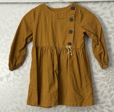 hanna andersson long sleeve dress Ollie Ostrich Holiday Long Sleeve Playground Dress with Pockets in 100% Combed Cotton