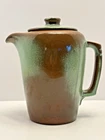 VTG FRANKOMA 5T PRAIRIE GREEN PITCHER W/LID 6.75 " SIGNED
