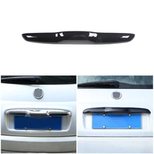 1PC Tailgate Decorative Strip Trim Cover ABS Piano Black For Fiat 500 2010-2025