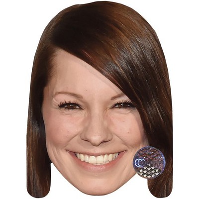 Christina Stürmer Promi Maske, flaches Kartengesicht, Kostüm Maske
