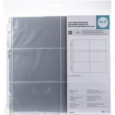 We R Post Bound Photo Sleeves 12"X12" 10/Pkg-Six 4"X6" Pockets