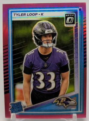  2025 Panini Donruss Optic Tyler Loop #227 Rated Rookie Preview Pink Prizm 