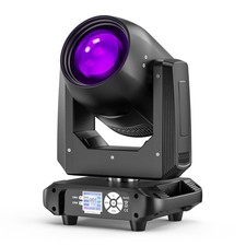 UKING 200W LED Moving Head Light 18Prism Beam DMX Zoom Stage DJ Disco Lighting