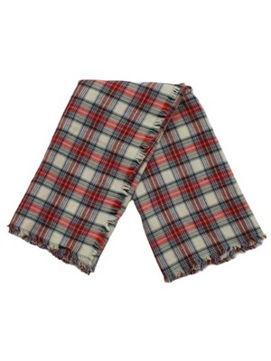 Accessoire Damen Schal Mehrfarbig Kariert 100% Acryl Rechteckschal