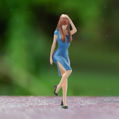 1/64 Miniatur-Mädchenfiguren, DIY-Szene, Diorama-Dekoration, Hobby,