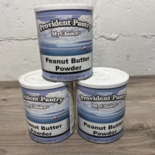 Provident Pantry Peanut Butter Powder 3 Pack 12 Oz. Survival Food - Camping