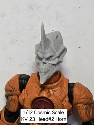 3d Printed SCI FI KV-23 Head#2  1.0 Scale For COSMIC Legions 1/12 figure 