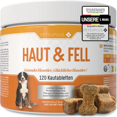 Skin & Coat. Nahrungsergänzungsmittel Für Haut Und Fell Mit Omega 3 Und Lachsöl 