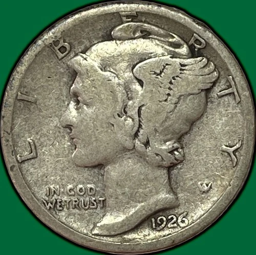 1926-S Mercury Dime Very Good VG Coin #34162