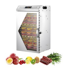18 Trays Food Dehydrator Machine Stainless Steel Jerky Fruit Drying Brand New--