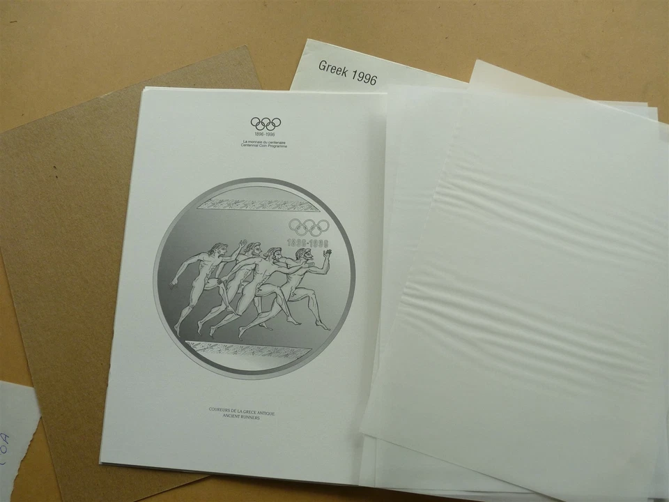 1996 6X PHOTO DRAW OLYMPIC GAME AUSTRIA GREECE CENTENIAL OF THE OLYMPIC - Image 3 of 4
